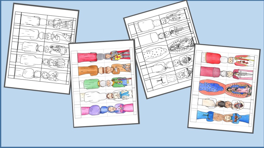 Saint Scenes for your Peg Doll Saints and Paper Doll Saints ...