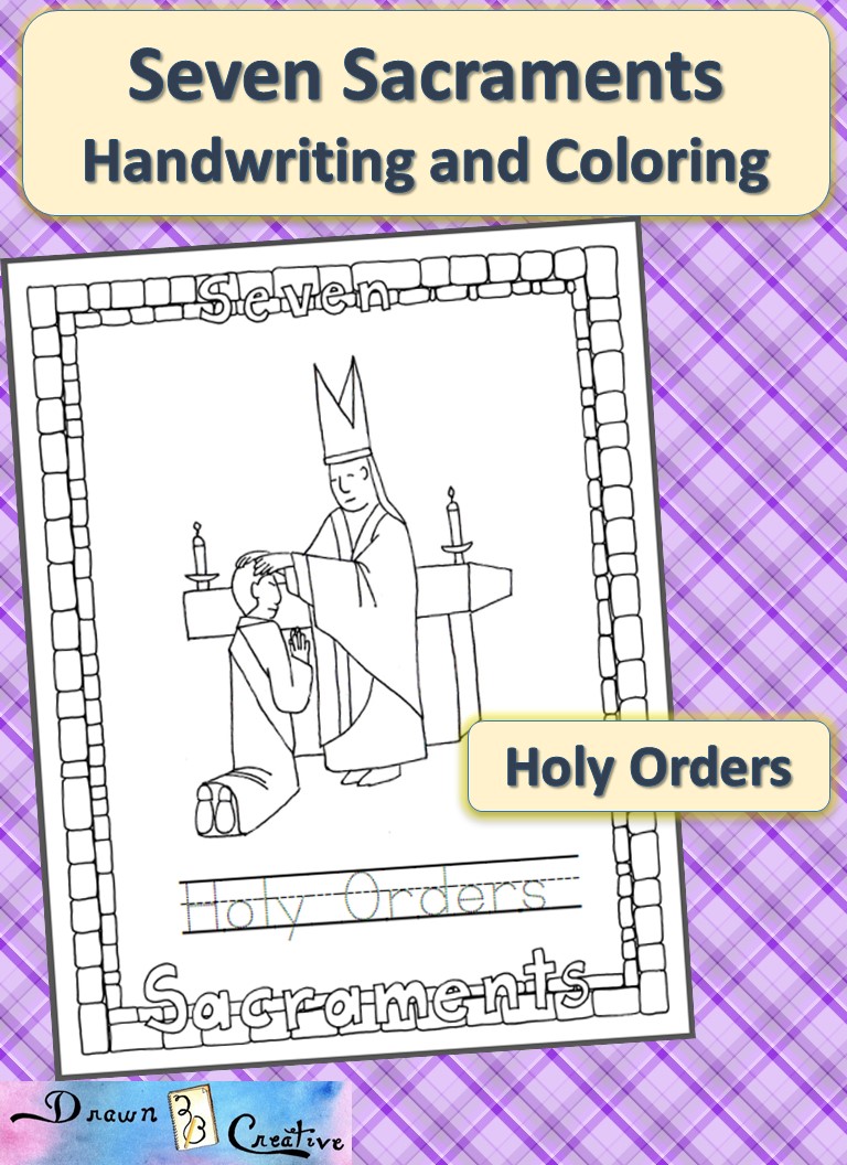 seven sacraments coloring pages children - photo #11