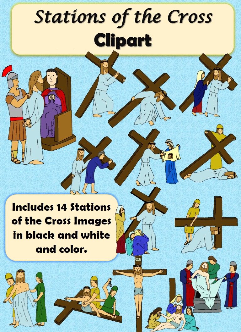 Stations of the Cross Clip Art - Drawn2BCreative