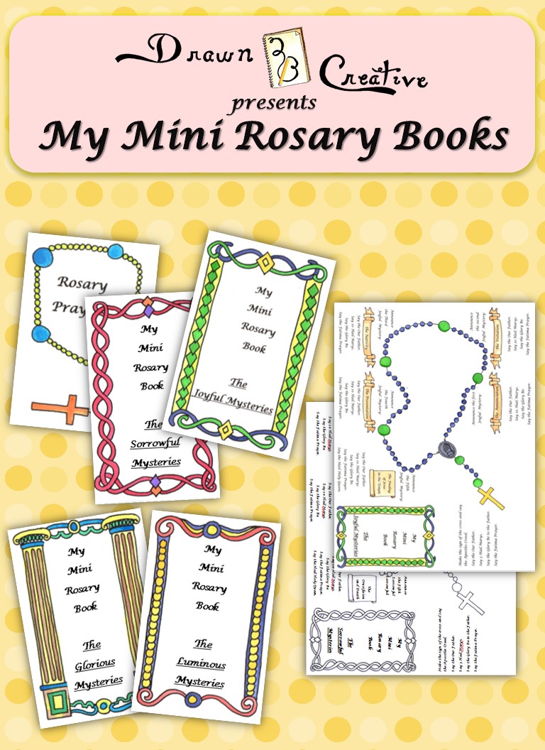My Mini Rosary Books Drawn2BCreative